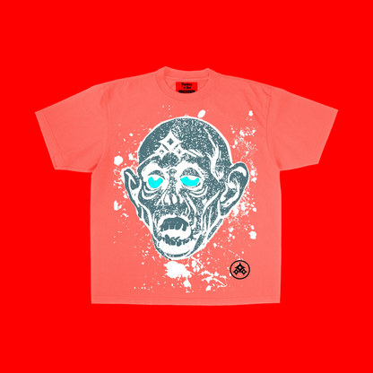ZOMBIE SKATER TEE - PEACH