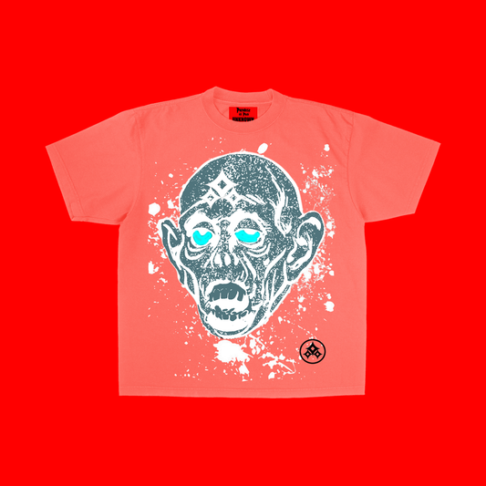 ZOMBIE SKATER TEE - PEACH